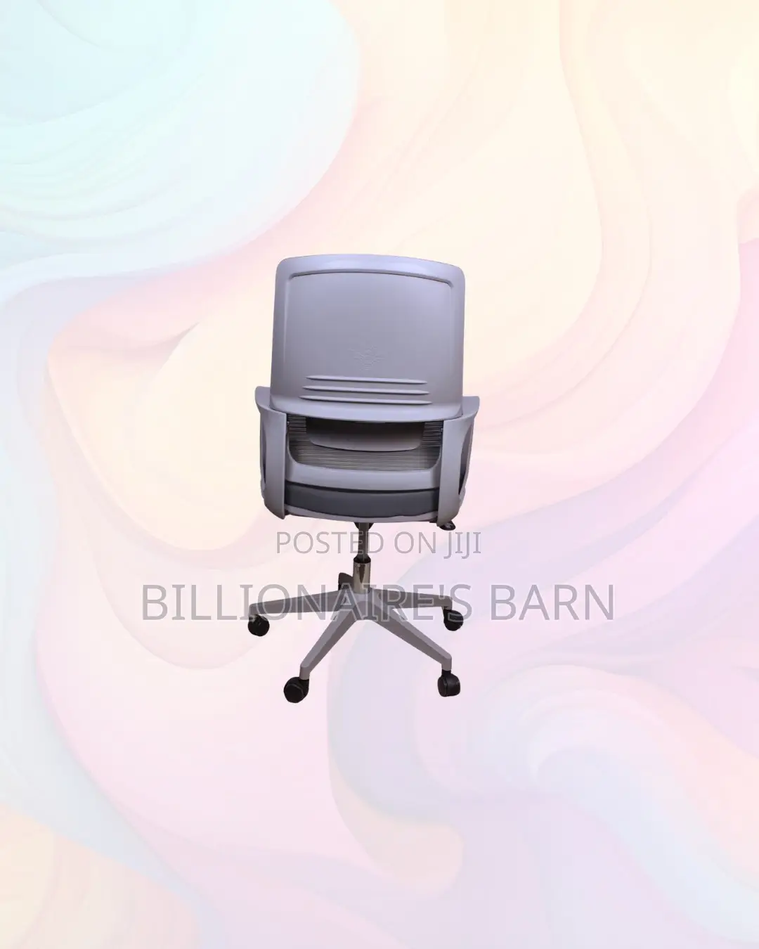Grey Ergonomic Mesh Office Chair Mid Back Lumbar Professional Solution