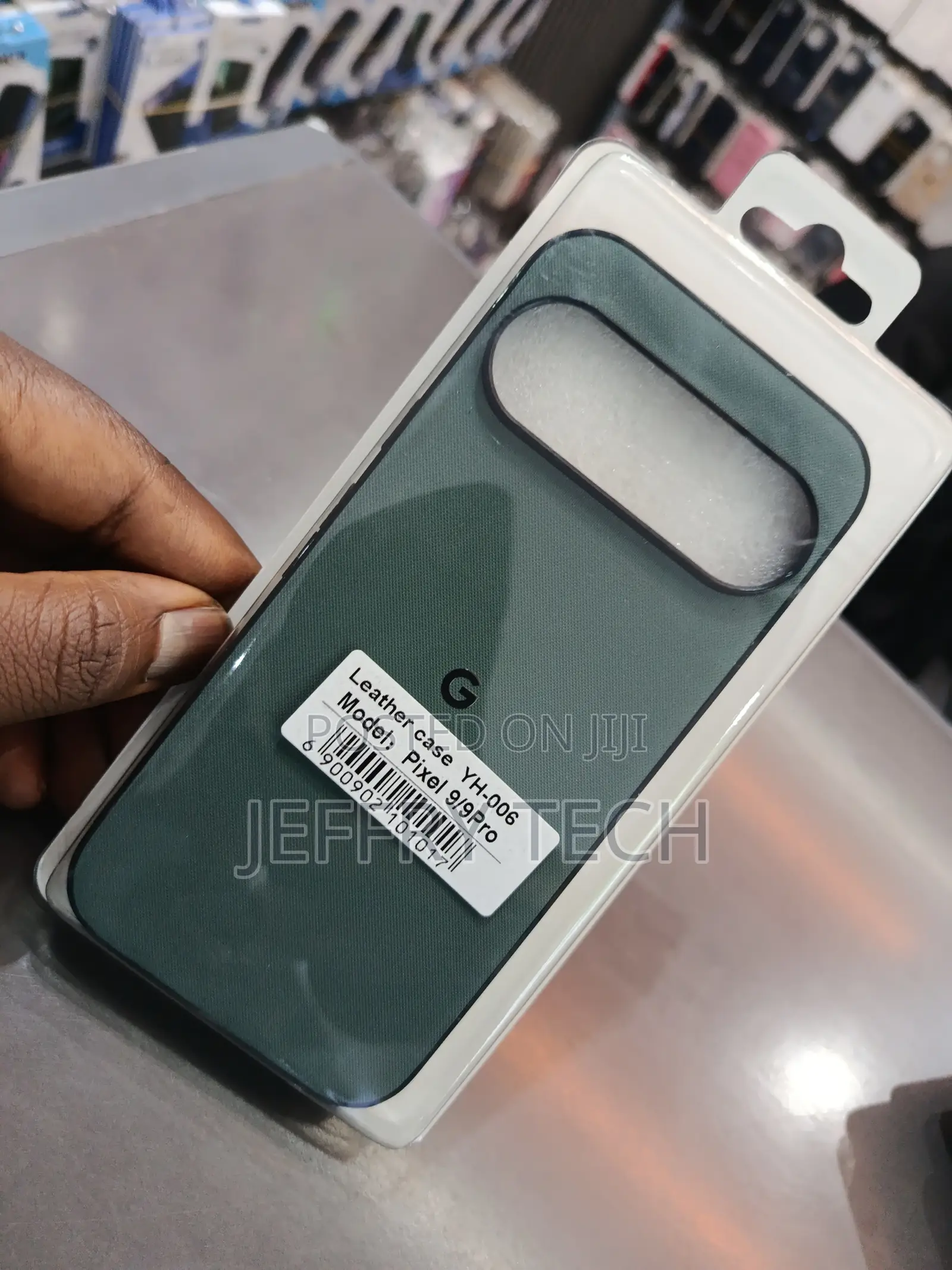 Google Pixel 9/9pro Leather Case (Model Yh-006) in Green