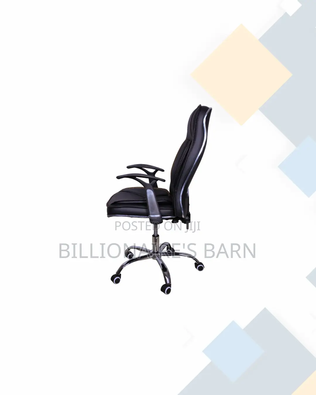 Executive Leather Chair High Back Padded Armrests Durable Solution