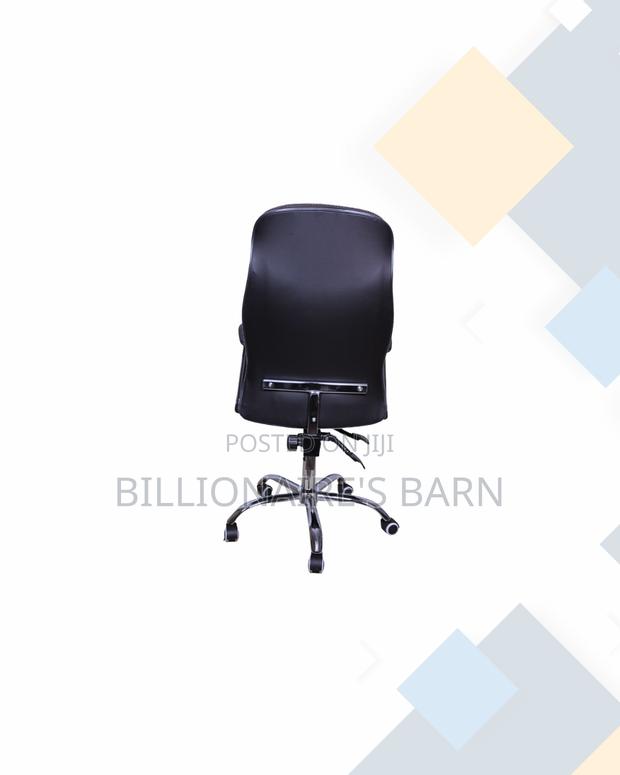 Executive Leather Chair High Back Padded Armrests Durable Solution - thumbnail 3