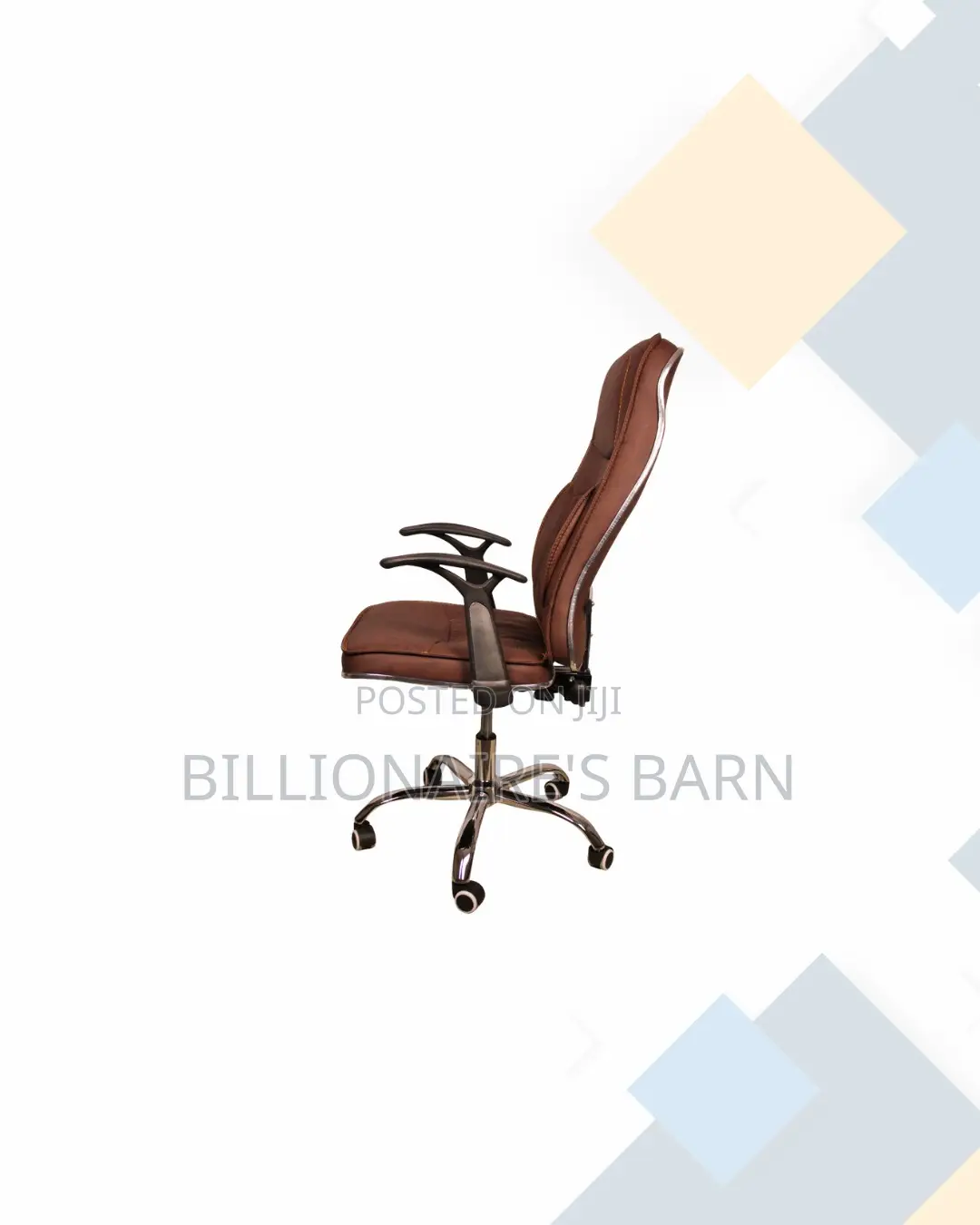 Ergonomic Executive Leather Chair High Back Padded Armrest Solution