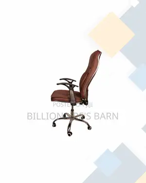 Ergonomic Executive Leather Chair High Back Padded Armrest Solution