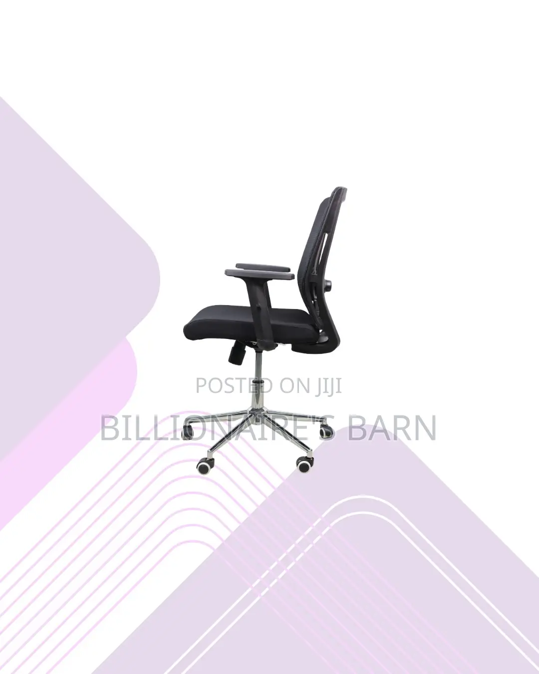 The Barn Origin Chair Mid Back Chrome Base Durable Support