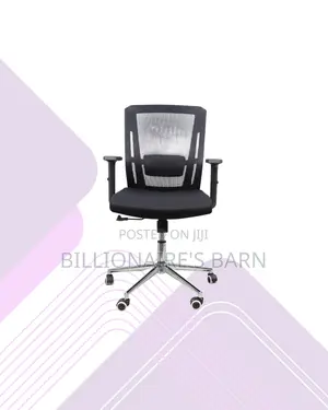 The Barn Origin Chair Mid Back Chrome Base Durable Support