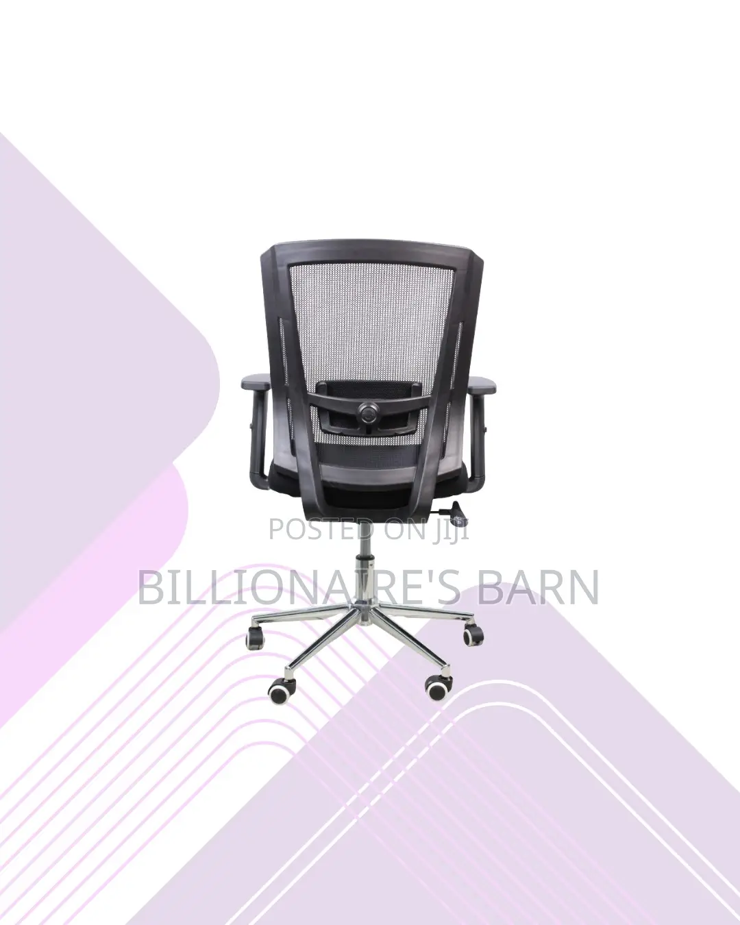 The Barn Origin Chair Mid Back Chrome Base Durable Support
