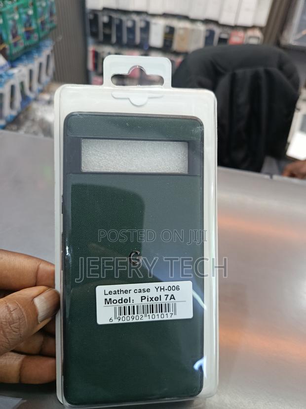 Green Leather Case Specifically Designed for the Google Pixel 7a. - thumbnail 2