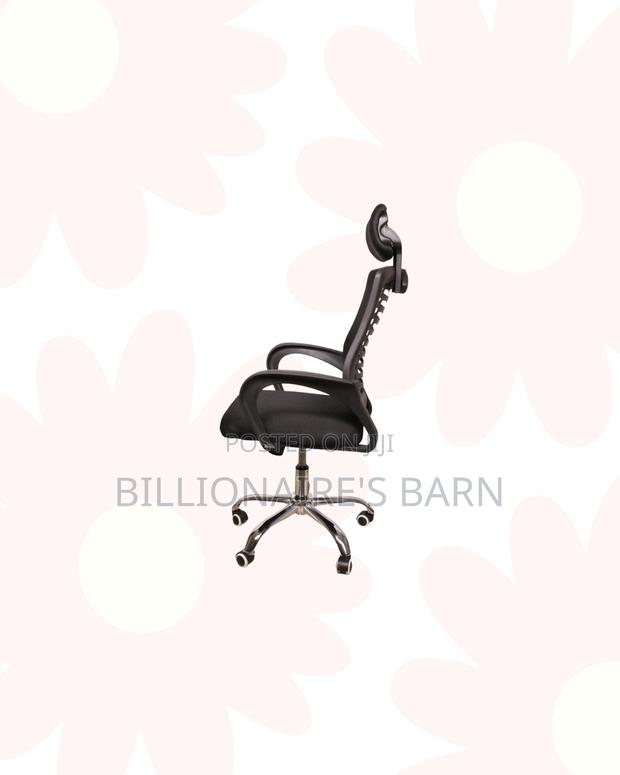 Secretarial Mesh Chair Adjustable Headrest - Lumbar Support Ergonomic - thumbnail 2