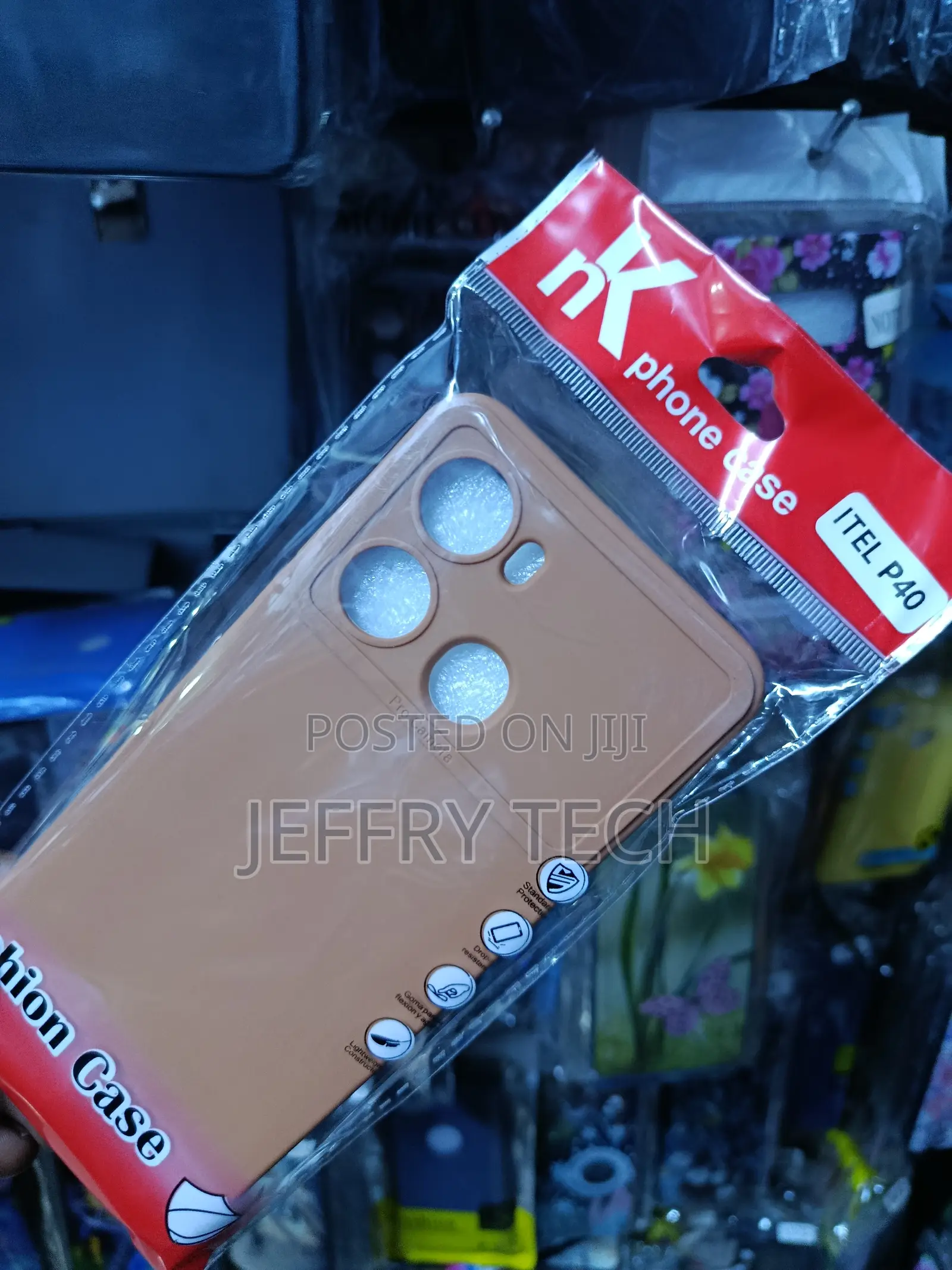 Itel P40 Silicone Phone Case Designed for Camera Protection.