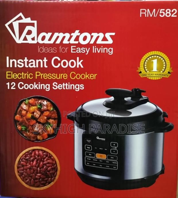 *Ramtons Electric Pressure Cooker 6litres