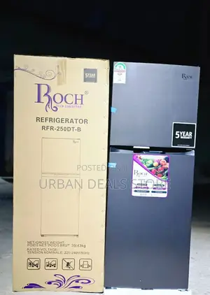 197 LTRS Roch RFR-250-Dt-B Double Door No Frost Refrigerator