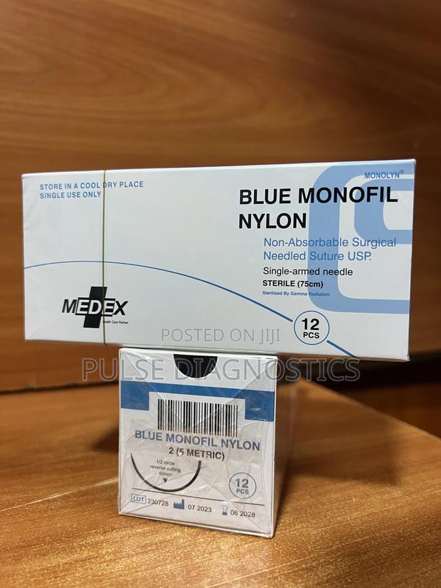 Nylon (Blue) Monofilament |Non-Absorbable Surgical Suture |2rc