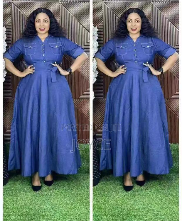 Denim Jean Dress - thumbnail 2