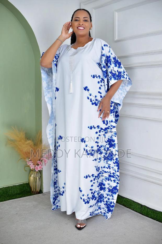 Blue White Free Maxi Dresses - main view