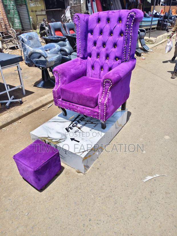 King Chair Plus Platform, Purple - main view