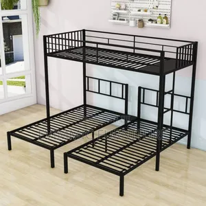 3 Beds in 1 Bunk Bed for Space Saving