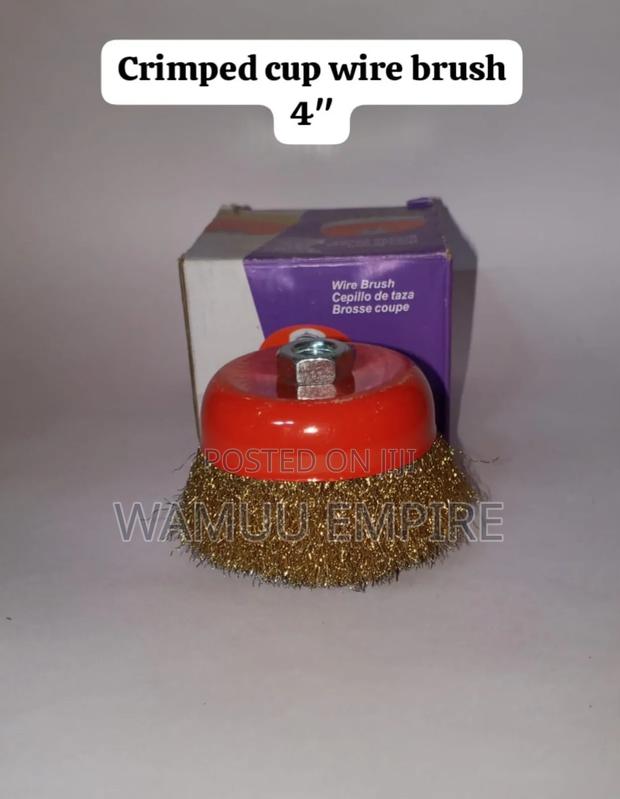 Wire Brush 4inch Crimpled Cup and 4inch Twisted Cup