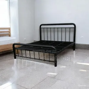 Industrial Metal Bed Frame 5 by 6 Foot