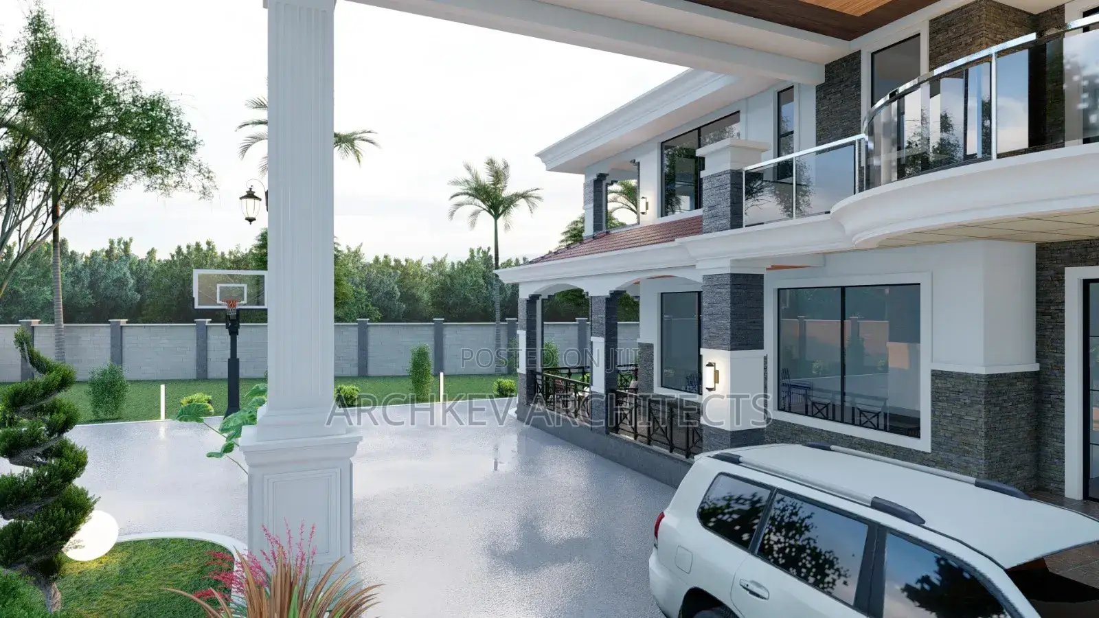 Modern House Designs 3d Architectural Rendering in Kenya