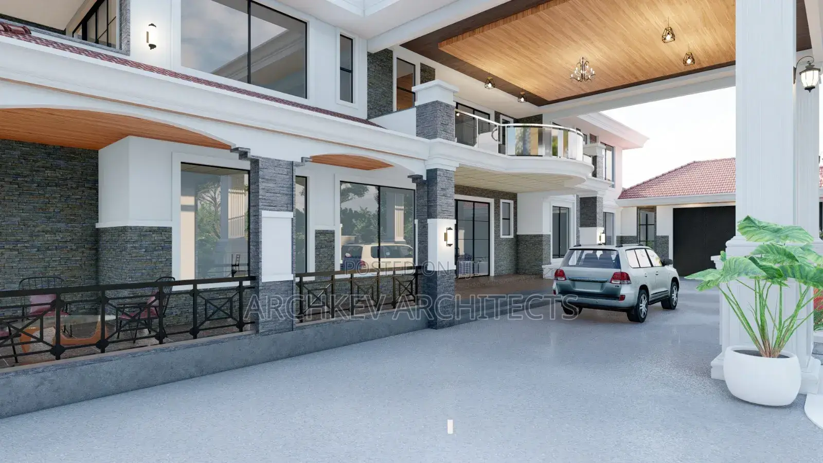 Modern House Designs 3d Architectural Rendering in Kenya