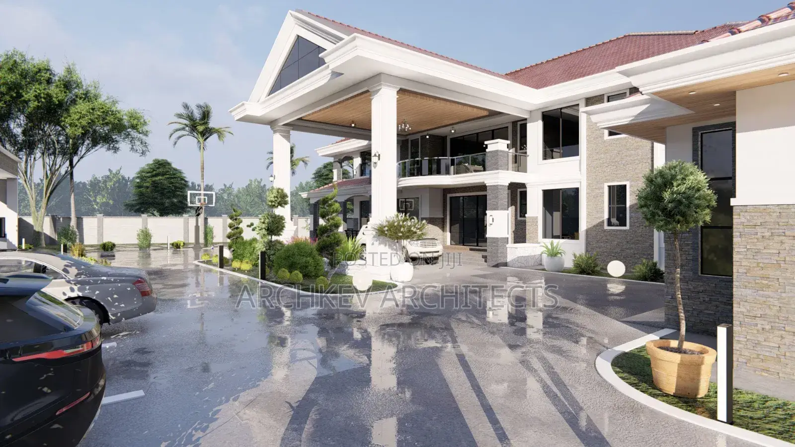 Modern House Designs 3d Architectural Rendering in Kenya