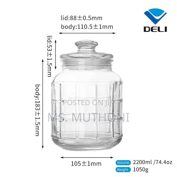 2.2l Assorted Pattern, Airtight Storage/Cookie Jars - thumbnail 4