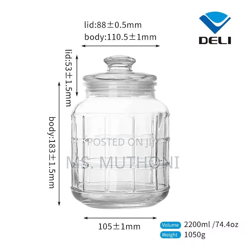 2.2l Assorted Pattern, Airtight Storage/Cookie Jars
