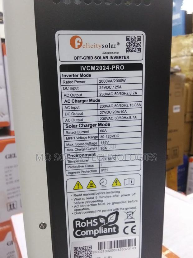 2kva 24v Felicity Hybrid Inverter
