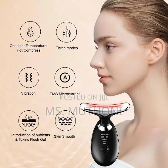 Ems Face and Neck Beauty Device for Skin Lifting and Tightening.