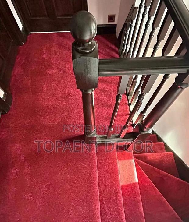 Plain Red 12mm Presidential Full Floor Upgrade Wall to Wall Carpets