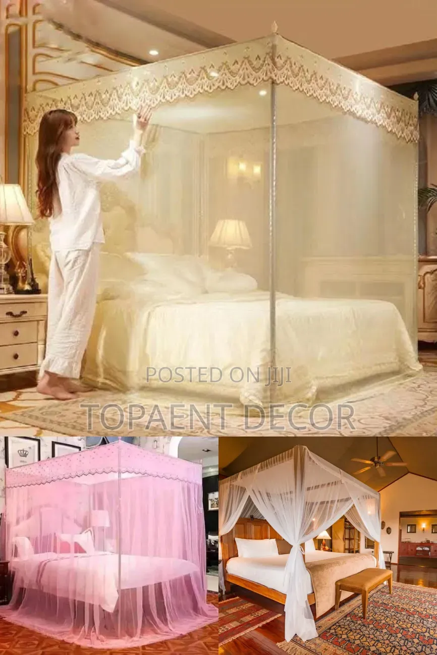 Cream, White and Pink No Buzz, Mosquito Fee,Nets