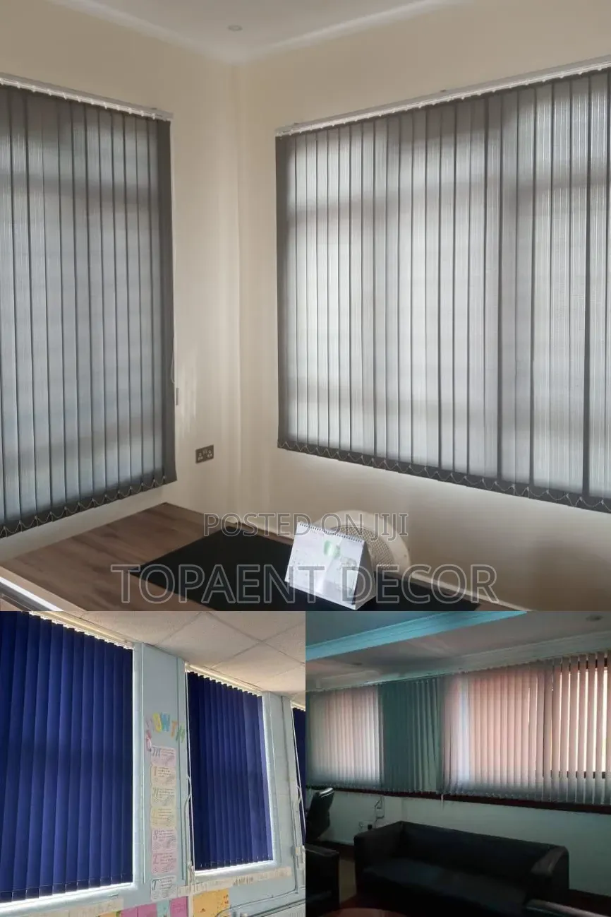 Clean Windows ,Clearer Vibes , Vertical Office Window Blinds