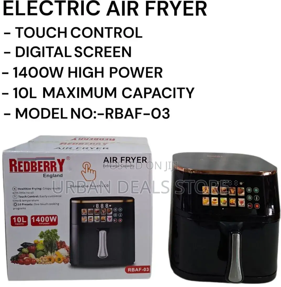 10 Litres Redberry Digital Air Fryer