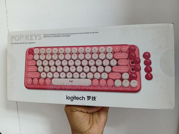 This Is a Logitech Pop Keys Wireless Mechanical Keyboard.