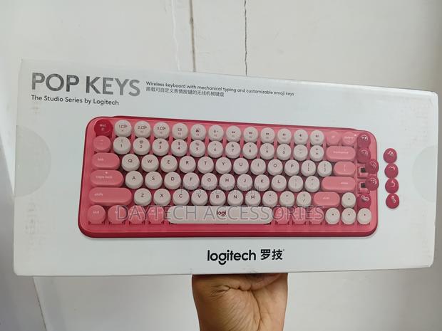This Is a Logitech Pop Keys Wireless Mechanical Keyboard. - thumbnail 3