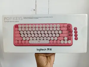 Logitech Pop Keys Wireless Mechanical Keyboard With Emoji Keys - Pink