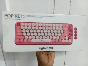 Logitech Pop Keys Wireless Mechanical Keyboard With Emoji Keys - Pink