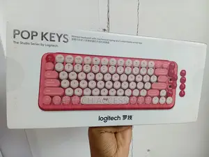 Logitech Pop Keys Wireless Mechanical Keyboard With Emoji Keys - Pink