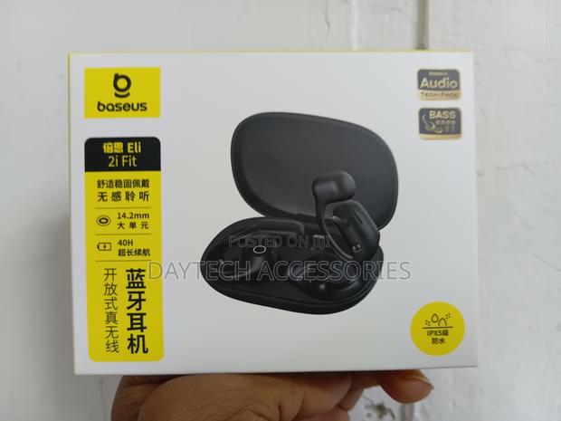 Baseus Eli 2i Fit Bluetooth Wireless Open-Ear Headphones - Black