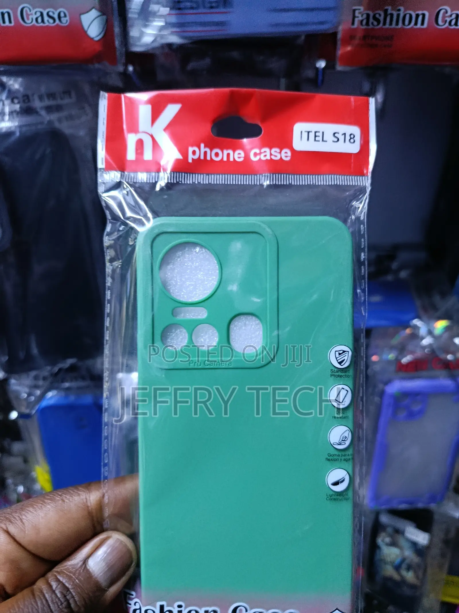 Green Nk Brand Phone Case Is Designed for the Itel S18 Smartphone