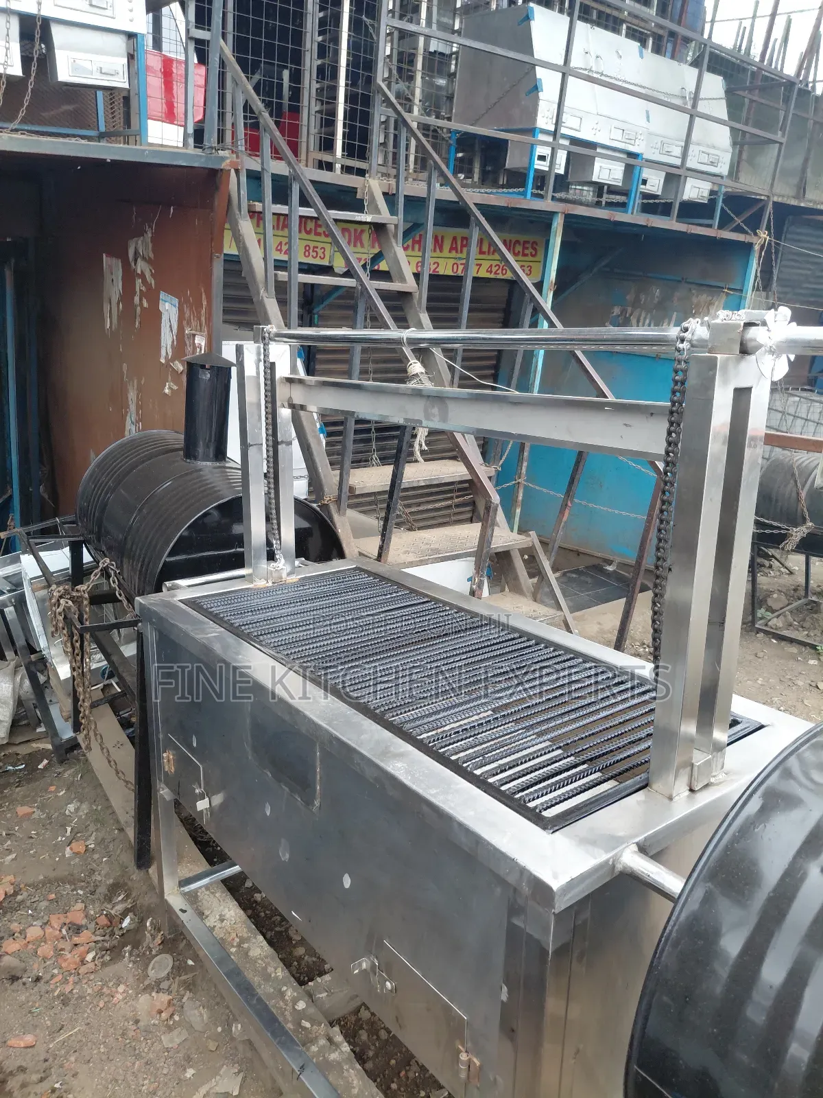 Cemented Stainless Steel Grill