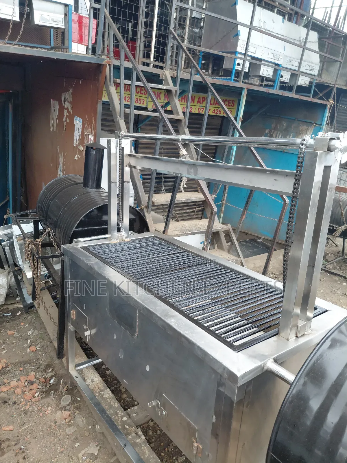 Cemented Stainless Steel Grill