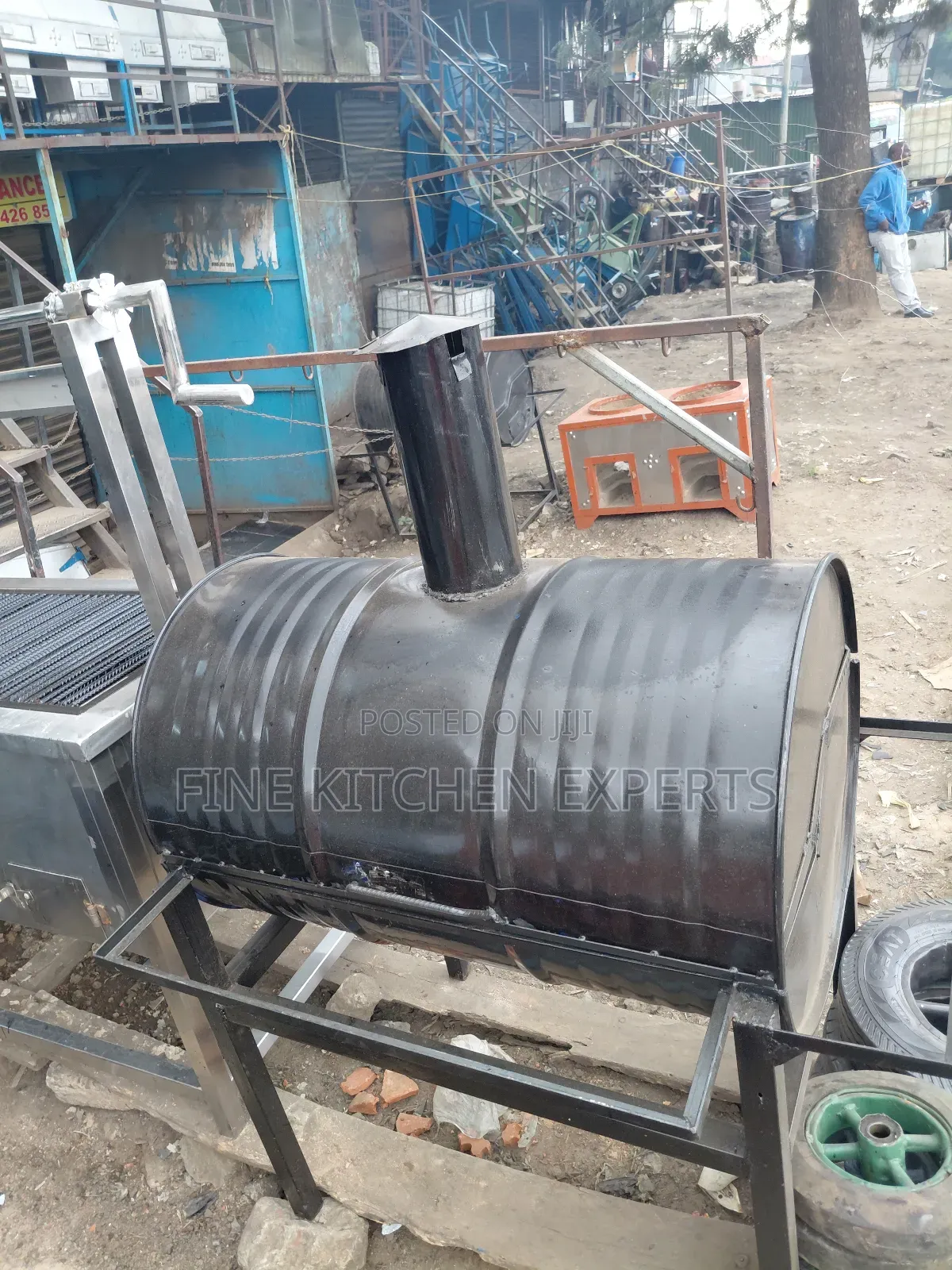 Drum Made Barbecue Grill.