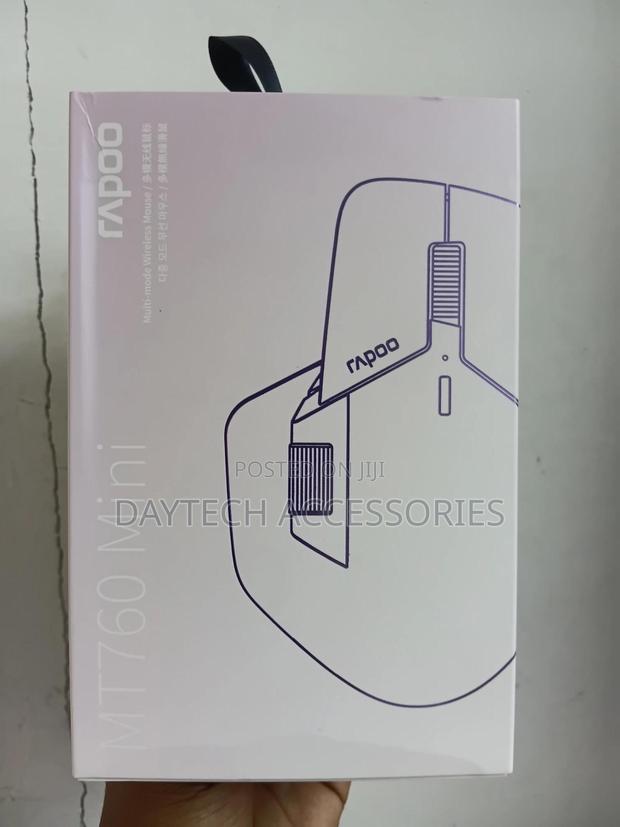 Rapoo Mt760 Mini Multi-Mode Wireless Mouse - Black - thumbnail 3
