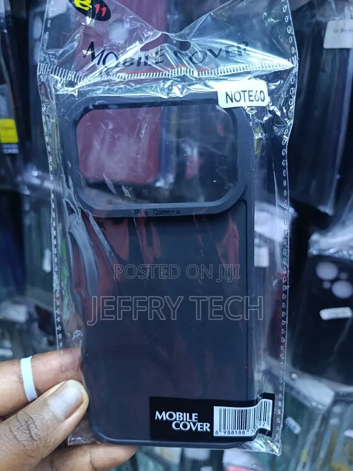 A Black Protective Silicone Case for the Xiaomi Redmi Note 14 Pro 5g,