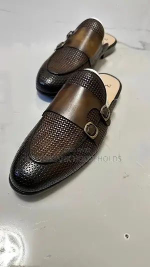 Slip-on (Mules) Leather Shoes Leather Rubber Sole Sizes 39-46