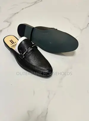 Backless Slip-on (Mules) Leather Shoes Leather Rubber Sole Sizes