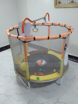 Kids Trampoline 5ft With a Cross Bar Sturdy Trampoline Indoor Best