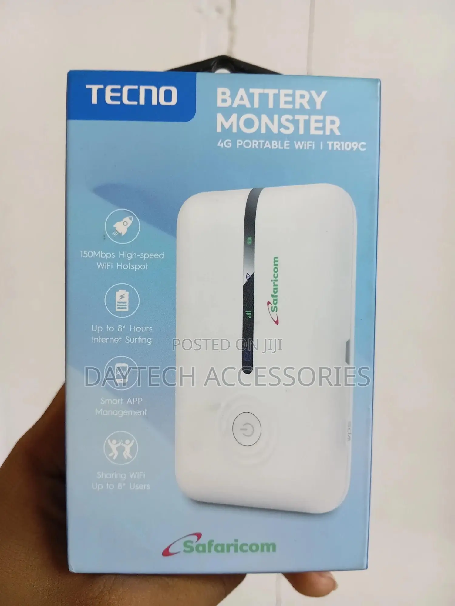Tecno 4g Mifi Router Unlocked to All Networks - White
