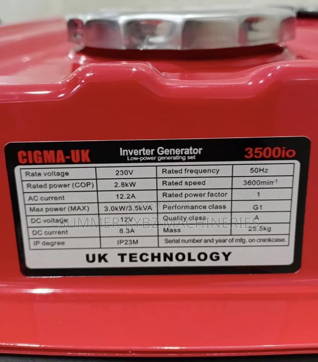 Cigma Uk Inverter Generator Set 3500 I O - thumbnail 2