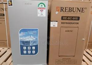 Rebune 90l Dark Silver Single Door Refrigerator With Free Guard